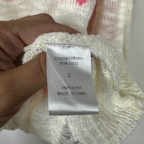 2/$24 143 Story All Over Heart Valentine Sweater White Small #A0269 TRB2 - Picture 6 of 8